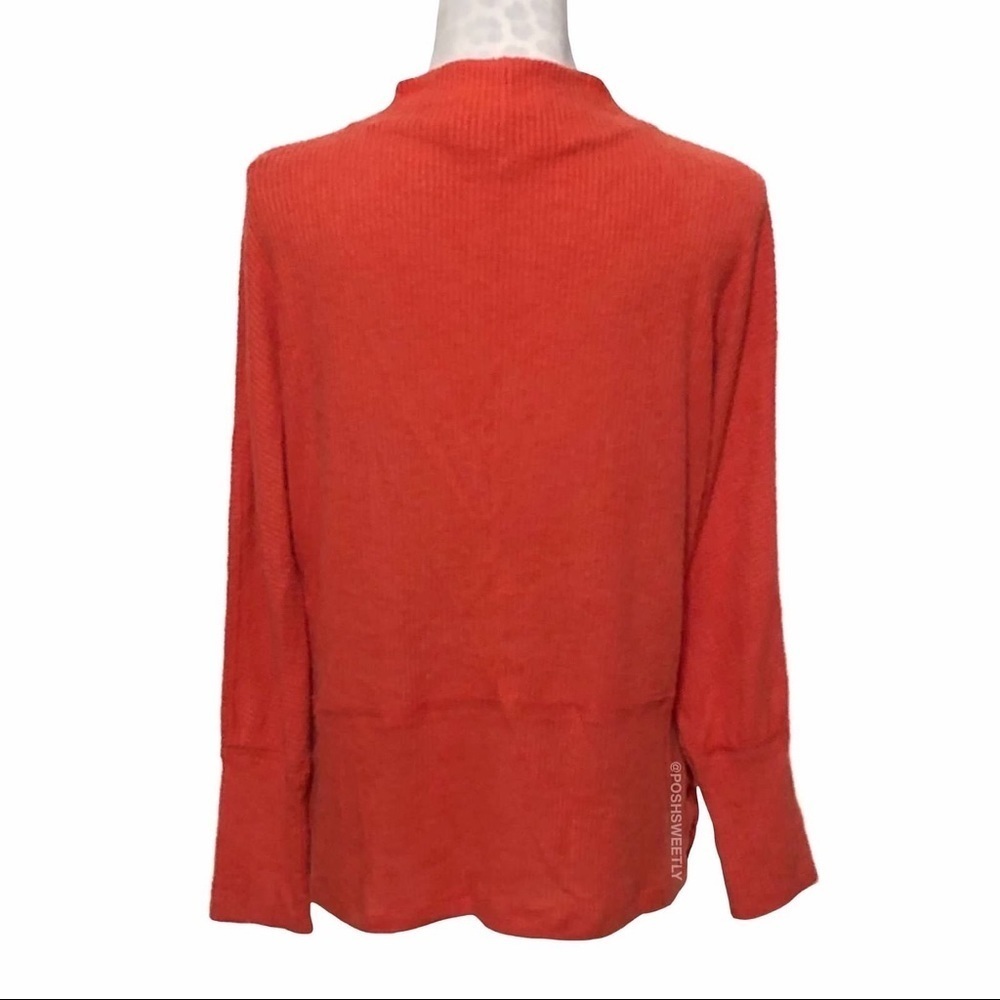 Anthropologie Ribbed Hacci Knit Mockneck Top - Picture 4 of 10